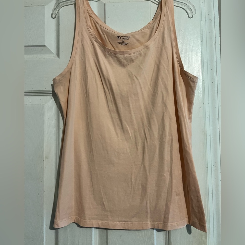 New Directions Weekend light pink tank size XL